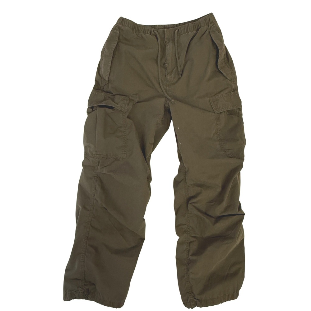 TNA Women ArmyGreen Supply Cargo Pants Relaxed Utility Gorpcore Elastic Waist S